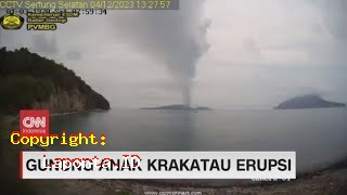 Gunung Anak Krakatau Erupsi Terbaru Hari Ini Rabu 1 Mei 2024