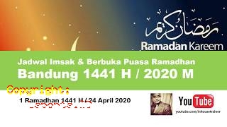 Jadwal Imsak Bandung 2020 Terbaru Hari Ini Rabu 1 Mei 2024