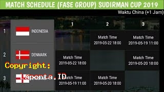 Jadwal Piala Sudirman Cup 2019 Terbaru Hari Ini Senin 13 Mei 2024