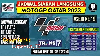 Jadwal Race Motogp Qatar 2023 Terbaru Hari Ini Selasa 5 Desember 2023