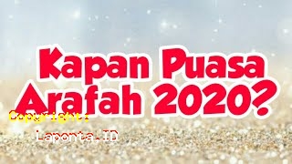Puasa Arafah 2020 Terbaru Hari Ini Minggu 7 Juli 2024