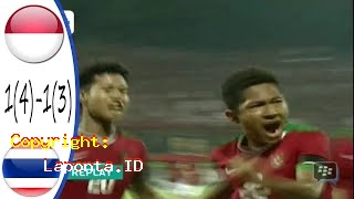 Skor Indonesia Vs Thailand U 16 2018 Terbaru Hari Ini Rabu 1 Mei 2024