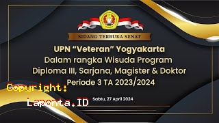 Upn Veteran Yogyakarta Terbaru Hari Ini Sabtu 27 April 2024